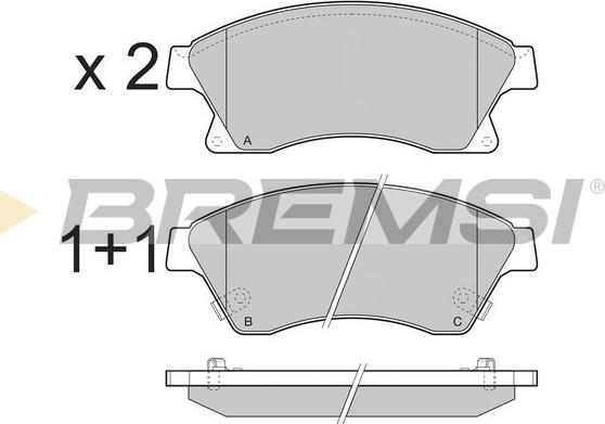 Bremsi BP3404 - Set placute frana,frana disc aaoparts.ro