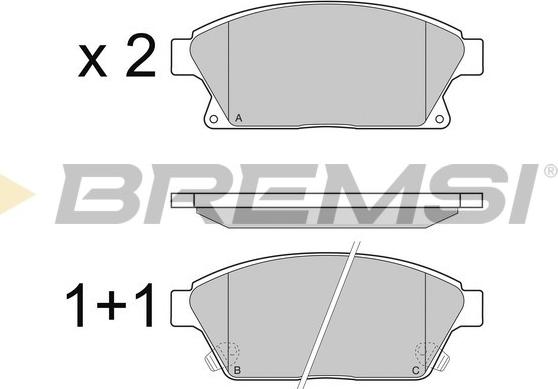 Bremsi BP3405 - Set placute frana,frana disc aaoparts.ro