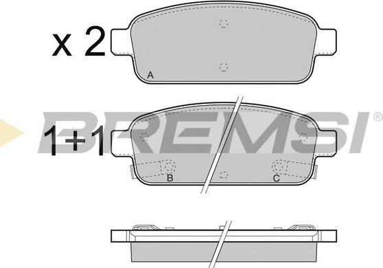 Bremsi BP3406 - Set placute frana,frana disc aaoparts.ro
