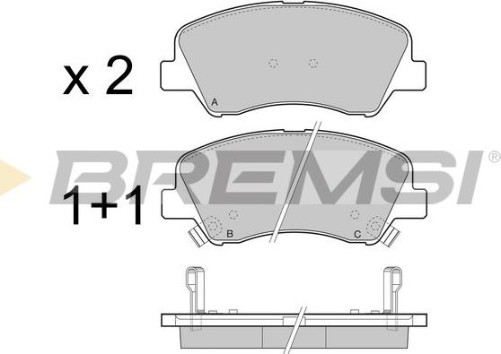 Bremsi BP3470 - Set placute frana,frana disc aaoparts.ro