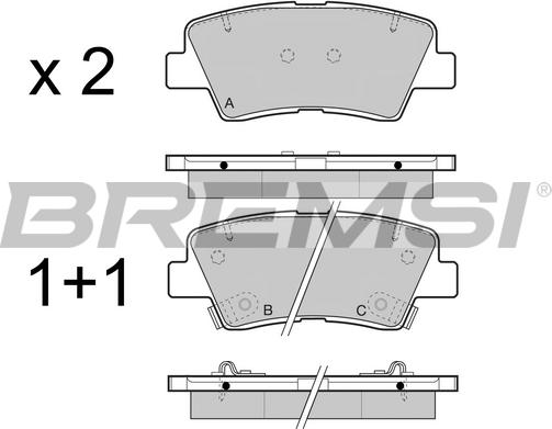 Bremsi BP3471 - Set placute frana,frana disc aaoparts.ro
