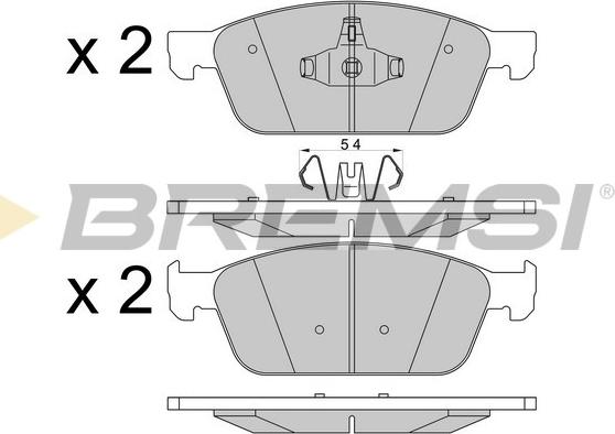 Bremsi BP3546 - Set placute frana,frana disc aaoparts.ro