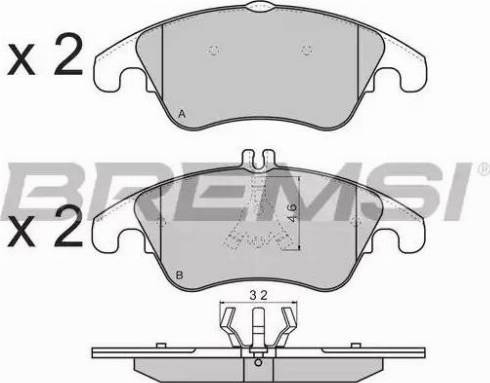 Bremsi BP3515 - Set placute frana,frana disc aaoparts.ro