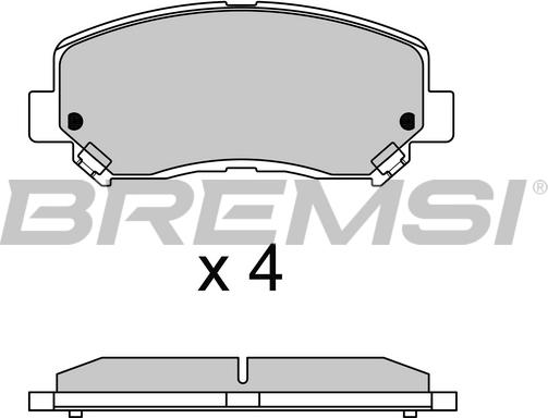 Jeep 68225170AF - Set placute frana,frana disc aaoparts.ro