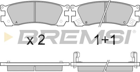 Bremsi BP3045 - Set placute frana,frana disc aaoparts.ro