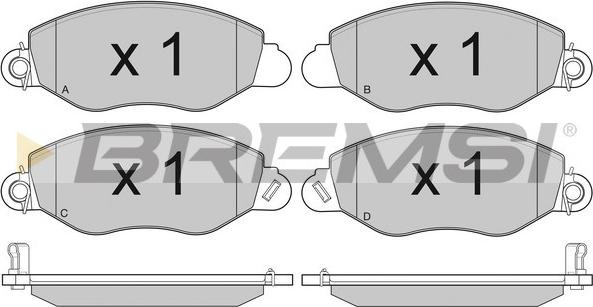 Bremsi BP3010 - Set placute frana,frana disc aaoparts.ro
