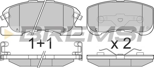 Bremsi BP3018 - Set placute frana,frana disc aaoparts.ro