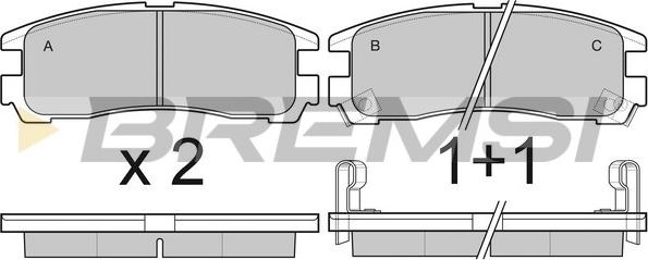 Bremsi BP3038 - Set placute frana,frana disc aaoparts.ro