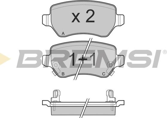 Bremsi BP3027 - Set placute frana,frana disc aaoparts.ro