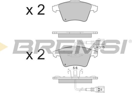 Bremsi BP3142 - Set placute frana,frana disc aaoparts.ro