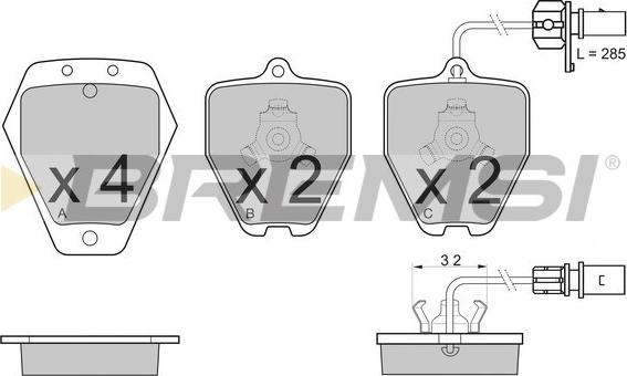 Bremsi BP3119 - Set placute frana,frana disc aaoparts.ro