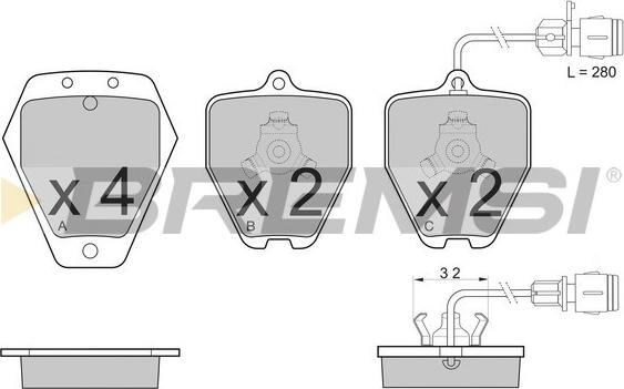 Bremsi BP3118 - Set placute frana,frana disc aaoparts.ro