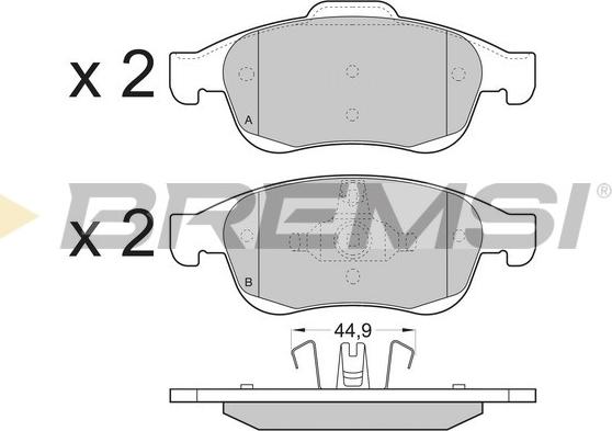 Bremsi BP3392 - Set placute frana,frana disc aaoparts.ro