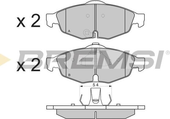 Bremsi BP3346 - Set placute frana,frana disc aaoparts.ro