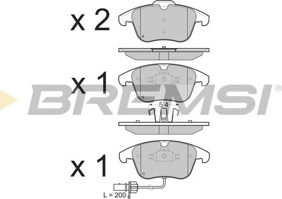 Bremsi BP3348 - Set placute frana,frana disc aaoparts.ro