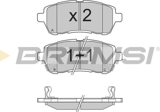Bremsi BP3316 - Set placute frana,frana disc aaoparts.ro