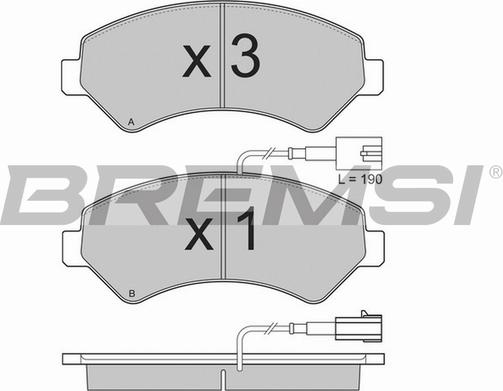Bremsi BP3323TR - Set placute frana,frana disc aaoparts.ro