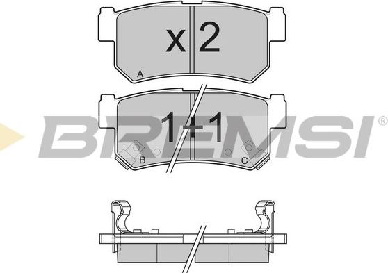 Bremsi BP3203 - Set placute frana,frana disc aaoparts.ro