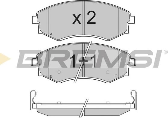 Bremsi BP3202 - Set placute frana,frana disc aaoparts.ro