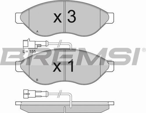 Bremsi BP3285TR - Set placute frana,frana disc aaoparts.ro