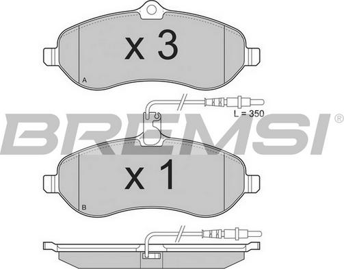 Bremsi BP3283TR - Set placute frana,frana disc aaoparts.ro