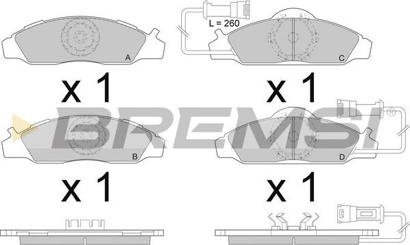 Bremsi BP2955 - Set placute frana,frana disc aaoparts.ro