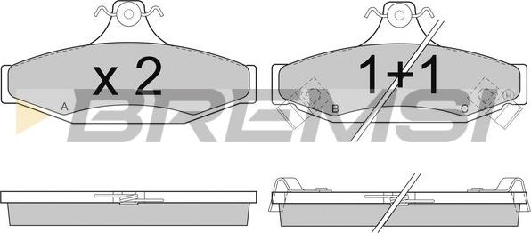 Bremsi BP2956 - Set placute frana,frana disc aaoparts.ro