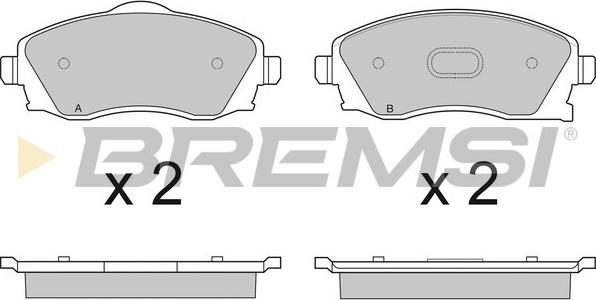 Bremsi BP2915 - Set placute frana,frana disc aaoparts.ro