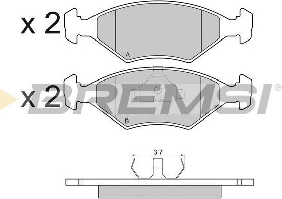 Bremsi BP2977 - Set placute frana,frana disc aaoparts.ro