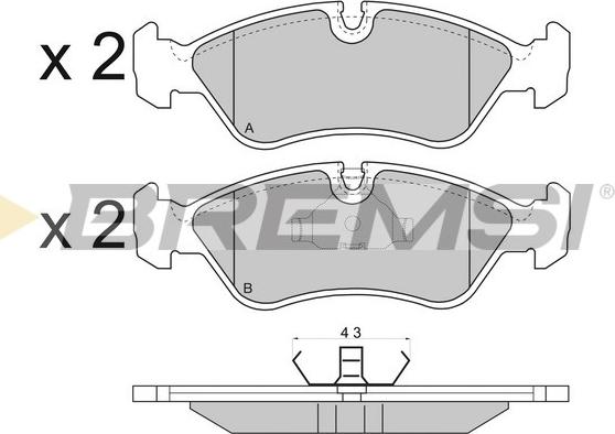Bremsi BP2417 - Set placute frana,frana disc aaoparts.ro