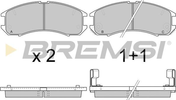 Bremsi BP2423 - Set placute frana,frana disc aaoparts.ro
