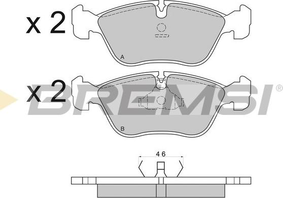 Bremsi BP2559 - Set placute frana,frana disc aaoparts.ro