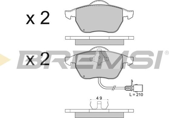 Bremsi BP2516 - Set placute frana,frana disc aaoparts.ro