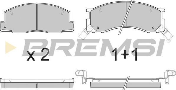 Bremsi BP2539 - Set placute frana,frana disc aaoparts.ro
