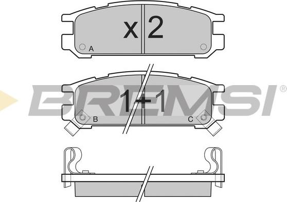 Bremsi BP2536 - Set placute frana,frana disc aaoparts.ro