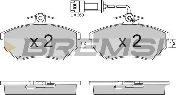 Bremsi BP2533 - Set placute frana,frana disc aaoparts.ro