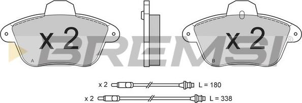Bremsi BP2521 - Set placute frana,frana disc aaoparts.ro