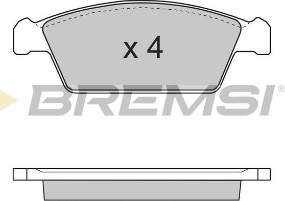 Bremsi BP2668 - Set placute frana,frana disc aaoparts.ro
