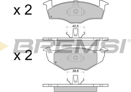 Bremsi BP2682 - Set placute frana,frana disc aaoparts.ro