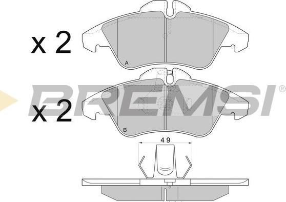 Bremsi BP2687 - Set placute frana,frana disc aaoparts.ro