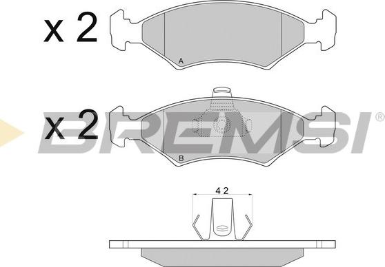 Bremsi BP2675 - Set placute frana,frana disc aaoparts.ro