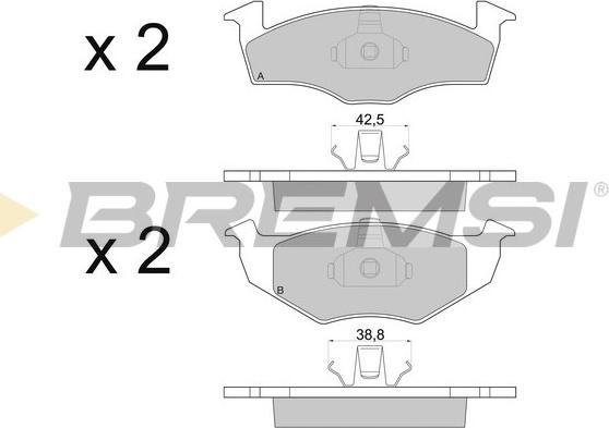 Bremsi BP2672 - Set placute frana,frana disc aaoparts.ro