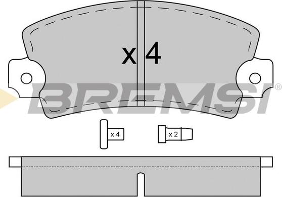 Bremsi BP2026 - Set placute frana,frana disc aaoparts.ro