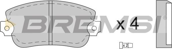 Bremsi BP2073 - Set placute frana,frana disc aaoparts.ro