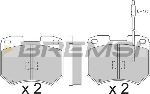Bremsi BP2141 - Set placute frana,frana disc aaoparts.ro