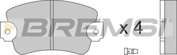 Bremsi BP2132 - Set placute frana,frana disc aaoparts.ro