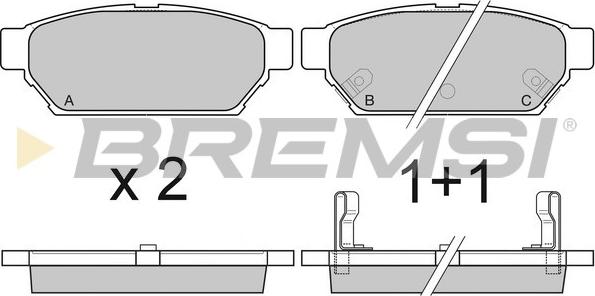 Bremsi BP2800 - Set placute frana,frana disc aaoparts.ro