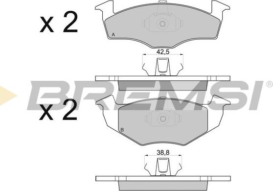 Bremsi BP2808 - Set placute frana,frana disc aaoparts.ro
