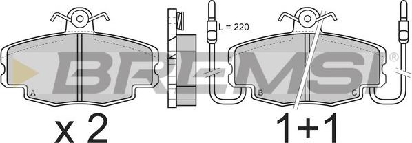 Bremsi BP2360 - Set placute frana,frana disc aaoparts.ro