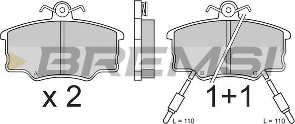 Bremsi BP2339 - Set placute frana,frana disc aaoparts.ro